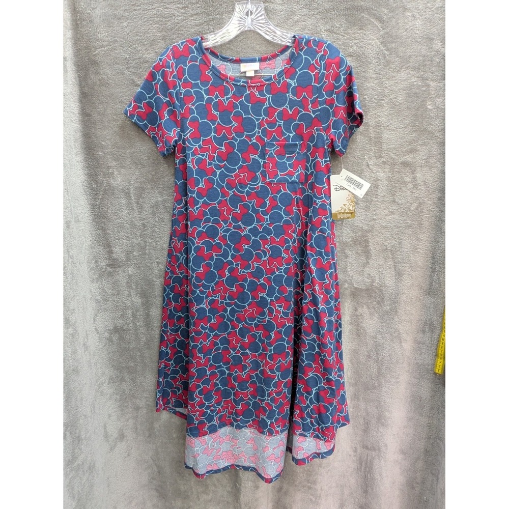 Mickey Mouse Print Dress Womens XXS High Low Midi‎ Preowned with Tags